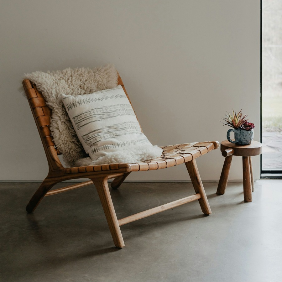 a chair in a bright room